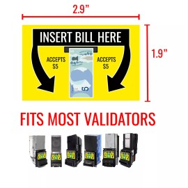 Coinco Bill Validator/Bill Acceptor Sticker - Canadian $5 - Canada - MEI Coinco ICT