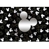 EOALOR EOA 7(W) x5(H) FT Cartoon Mouse Pattern Silver Black