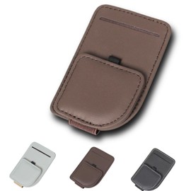 Archtypes Car Glasses Holder, Card Holder, Visor, Car Storage, Sun Visor, Car Storage, Sunglasses Holder, Cow Leather, Braun