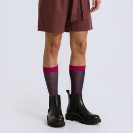 Cityelf 5 Pack Men Silk Socks Sheer Men Dress Socks Ultra Thin Nylon Sox Summer Cool Crew Socks