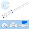 1/4" Quick push to connect Water fittings Kit For Ro