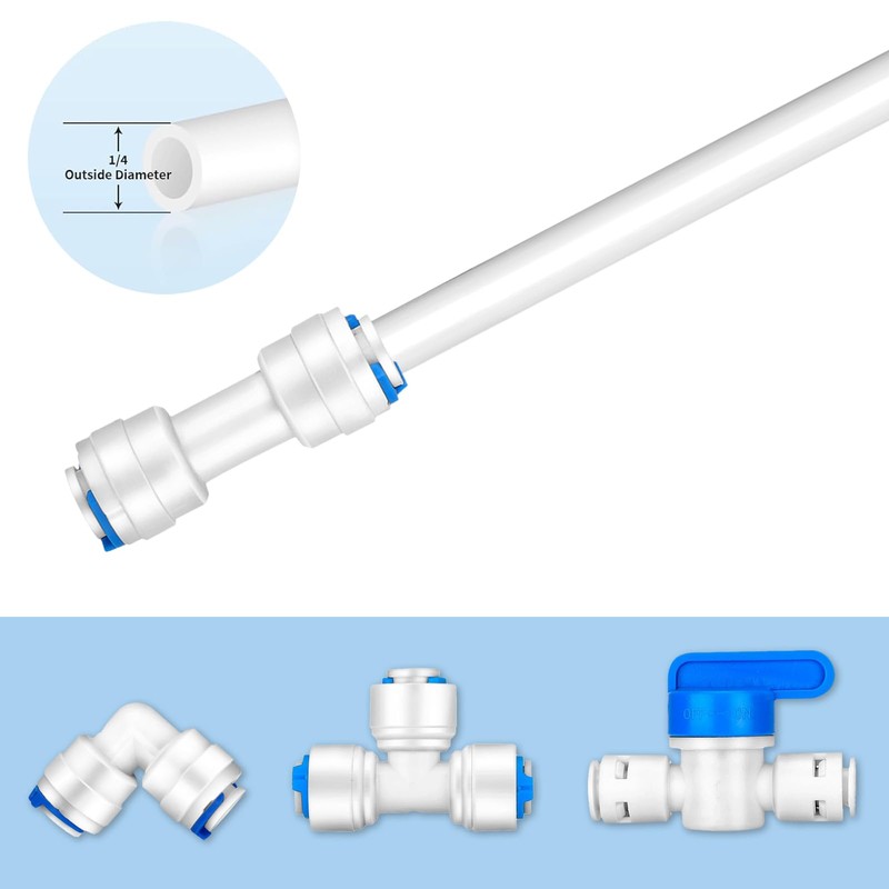 1/4" Quick push to connect Water fittings Kit For Ro