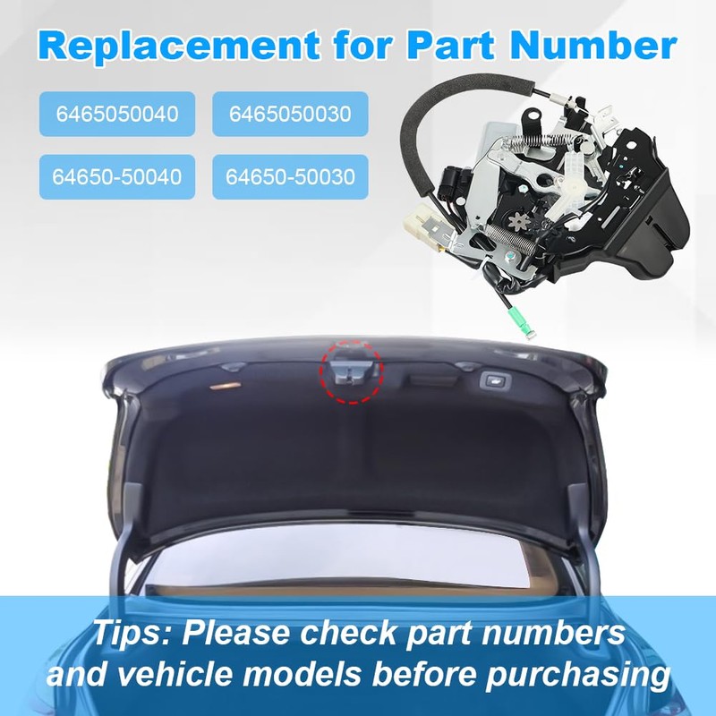 WMPHE Tailgate Trunk Lock Actuator with Motor Compatible with 2007-2012