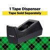 Scotch Desktop Tape Dispenser, Black, Use with Scotch Magic Tape