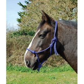 Rhinegold Rope Halter-Full-Royal