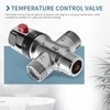 Ocnvlia 3-Way Thermostat Mixing Valve Made of Solid Copper, 3/4