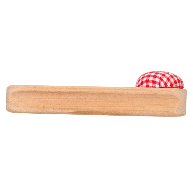 Quilters Clapper Pin Cushion Design Smoothing Wood Easy Operation Hardwood