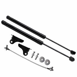 TSUBASA Lift Supports Struts for Mazda CX-30 2019-2023 Front Bonnet Hood Modify Carbon Fiber Gas Charged Shock Dampers Spring Bar (2 PCS) (Normal Black)