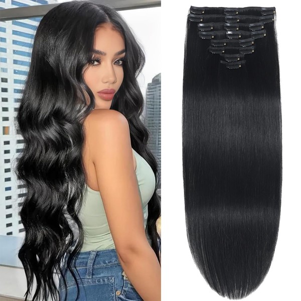 Clip in Hair Extensions Real Human Hair Clip in Extensions