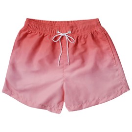 MADHERO Traje de baño corto divertido para hombre con forro de malla de 7,6 cm, Rosa/Rebel Fun., XX-Large