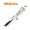 Yukon Glory™ Premium Stainless-Steel, Rubber-Grip Tongs-Spatula, Perfect for Grilling, Cooking,