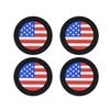 Alieemo 4PCS Car Cup Holder Coasters, 2.75 Inch American Flag