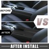 A ABSOPRO Black Faux Leather Armrest Protector Cover Pad Replacement