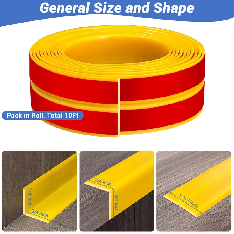 Wall Corner Protector, Peel and Stick Wall Corner Trim, Flexible