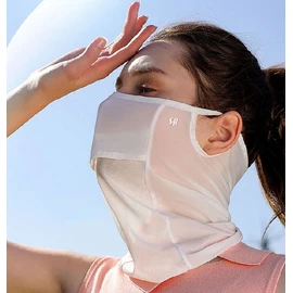GOLO Golf & Sports Silk Cool Face Mask - Ice UV Sun Protection XTJ52 White