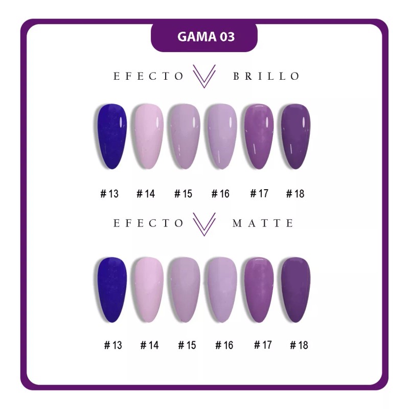 Obp Gama De 6 Colores Gel Esmalte Semi Permanente Obp