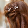 10 horquillas de cristal para novia, damas de honor y