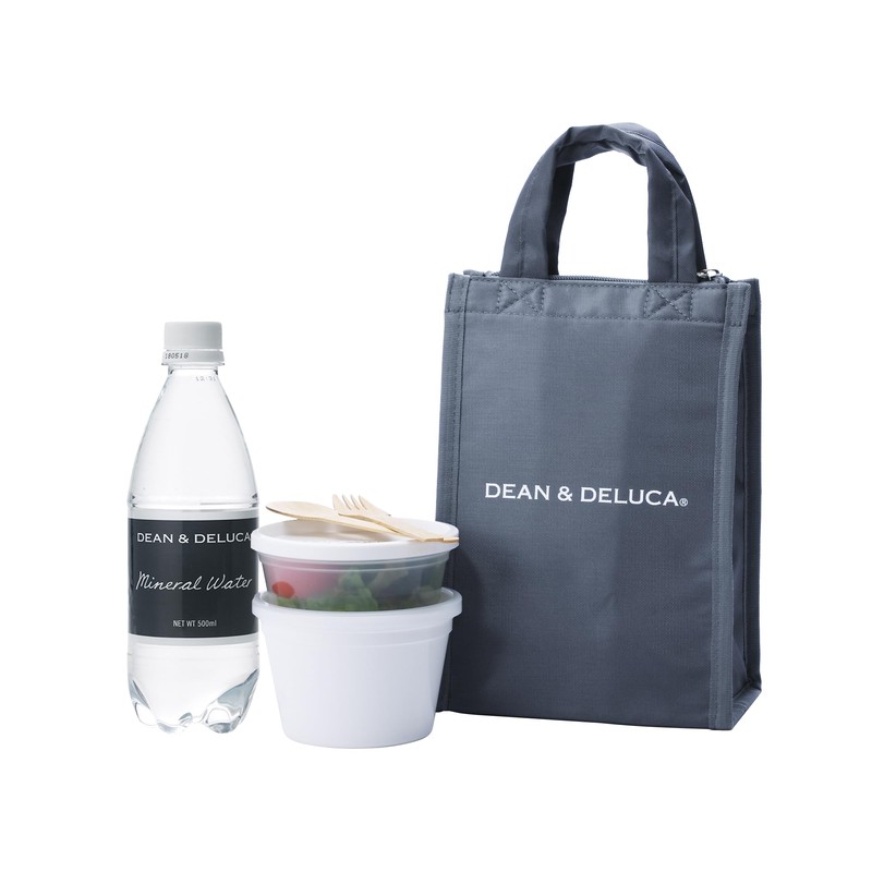 DEAN & DELUCA Cooler Bag, Gray, S, Cooler, Small, Zippered