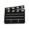 Movie Film Clapper Patch Iron-on Embroidered Applique for Clothing Vest,