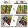 Luminora 7x5ft Retro Library Window Backdrop Rustic Wood Bookshelf Vines