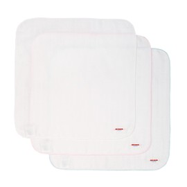 Miki House 46-8336-381 Gauze Handkerchief Set, Set of 3, 100% Cotton, Made in Japan, 13.4 x 13.4 inches (34 x 34 cm), Bathing Preparation, Baby Girls, Baby, Kids, Baby Clothing, Baby Shower, Gift