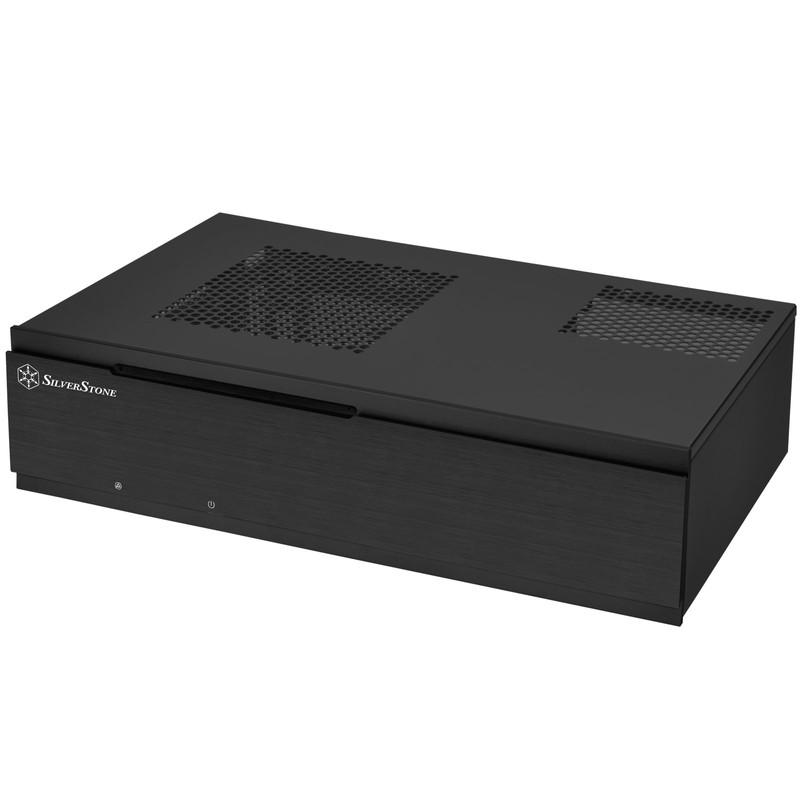 SilverStone Technology Milo ML06-E Slim Mini-ITX Media Center/HTPC Case, SST-ML06B-E,