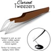 SIVOTE Lash Tweezers for Eyelash Extensions, Hand Calibrated Straight &