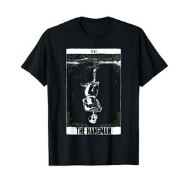 Tarot Card Reading Cartomancy Hanged Man Occult Goth Pagan T-Shirt