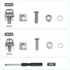 40pcs M5 M6 Cage Nuts, Cabinet Screws Rack Mount Server
