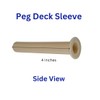 Pool Fence Deck Sleeves & Hole Caps – Tan 6