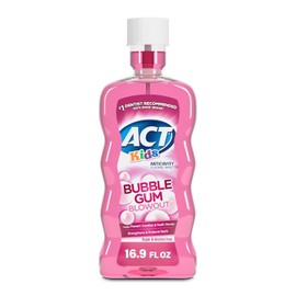 ACT Kids Anti-Cavity Fluoride Rinse, Bubblegum Blowout 16.9 oz