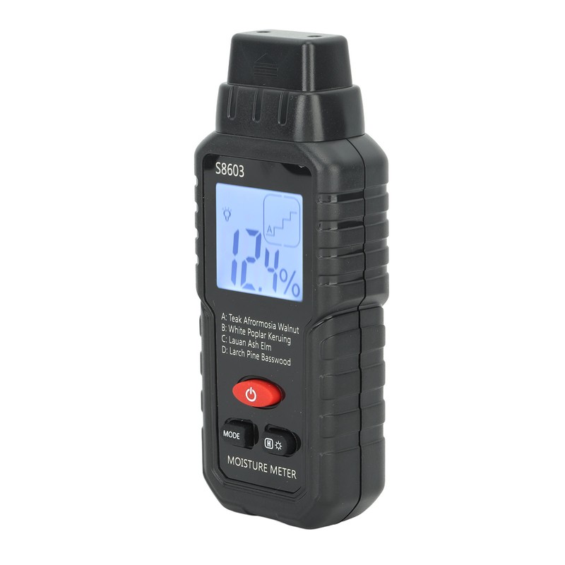 Digital Wood Moisture Meter ABS Wood Humidity Tester Light Weight