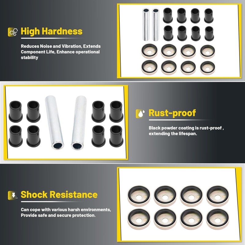 TEBEDI A Arm Bushing Kit Compatible with 2015-2022 Honda TRX500