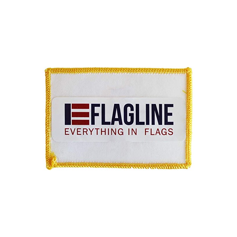 South Africa Flag Embroidered Sew on/Iron on Rectangular Patch, Approx.