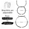 MJartoria BFF Bracelets for 2-Heart Matching Bracelets Adjustable Strand Best