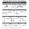 XMZ-DDUP Commercial Door Handle for Restroom, Vacant Occupied Bathroom Lock,