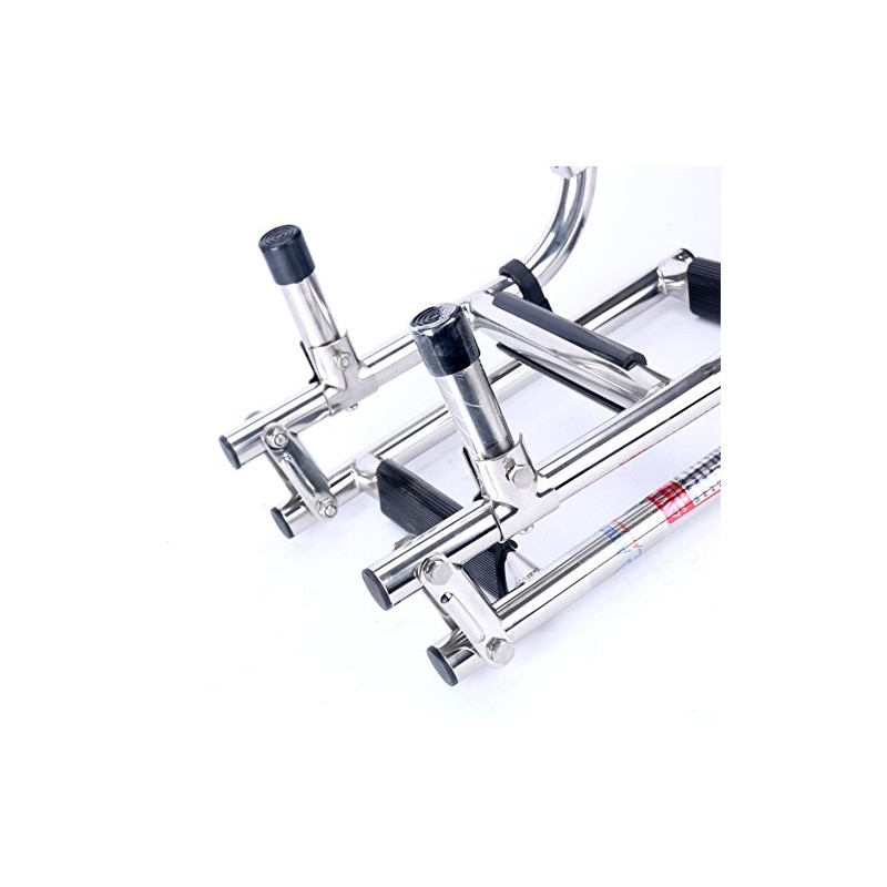 Amarine-made Marine Boat Foldable Stainless Steel 3 Steps Ladders Stern