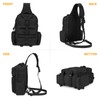 Explokit Tactical Sling Bag Mens One Strap Shoulder Backpack Fly