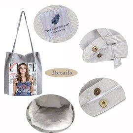 Makukke Women's Shoulder Bag - 2 Pieces Cord Bag Women's Shoulder Bag Shopper Women's Handbag for Everyday, Office, School Trip and Shopping, 2 x black and green, Retro