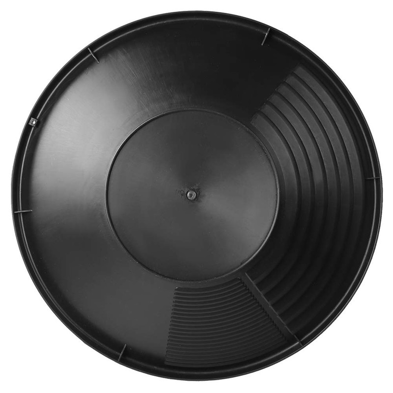 Gold Panning Equipment Plastic Multifunction Black Plastic Gold Mine Pan