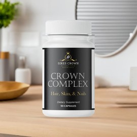 Crown Complex - 90 capsules - Hair Growth Supplement with Biotin, Collagen and Horsetail Grass