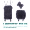 OGLAND 100% Natural Fur Sheepskin Universal car seat Covers for