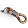 Dinalu Key Pendant Made of Sailing Rope with Black Metal,