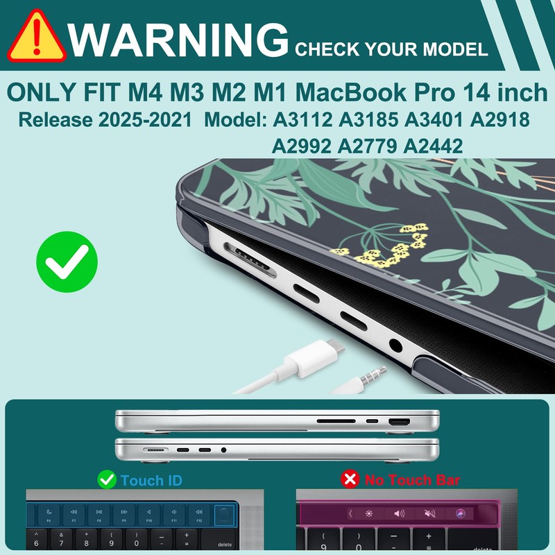 Yebiseven Case for MacBook Pro 16 inch M5 M4 M3