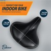 Extra Wide Replacement Saddle, Memory Foam Bike Seat Cushion, Steel