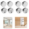 AWEN Mirror Clips Mirror Mounting Clips 8 Pcs（Silver）