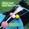 SANDIAN, Soft PU Golf Ball Set, 3 Balls with Carabiner