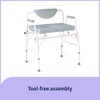 Dr. Dunley Bariatric Drop-Arm Commode – Heavy-Duty Steel Toilet Chair