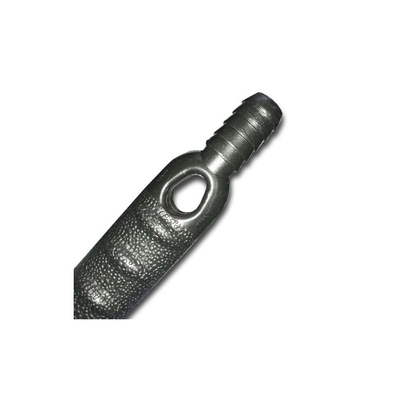 Bradas 5904182443790 Autowaschbürste Felgenbürste mit Wasserdurchlauf, Schwarz, 38x8x7 cm