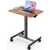 Sweetcrispy Mobile Small Stading Desk - Sit Stand Desk, Portable